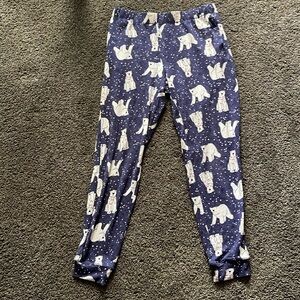 polar bear pajama pants